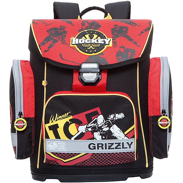 

Ранец Grizzly без наполнения, черный