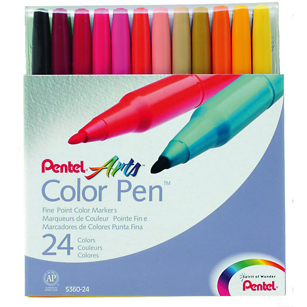 Pentel Фломастеры 24 цвета Color Pen Pentel