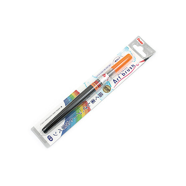 

Кисть с краской Colour Bruch в блистере, оранжевый цвет Pentel