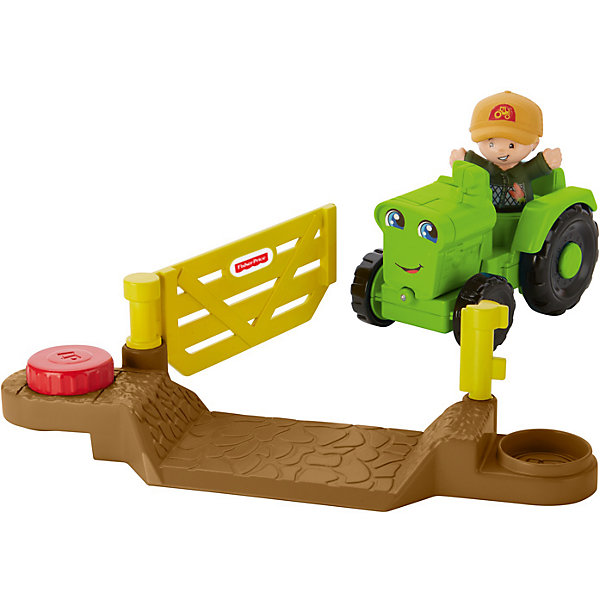 фото Транспортное средство Fisher-Price Little People Helpful Harvester Tractor Mattel