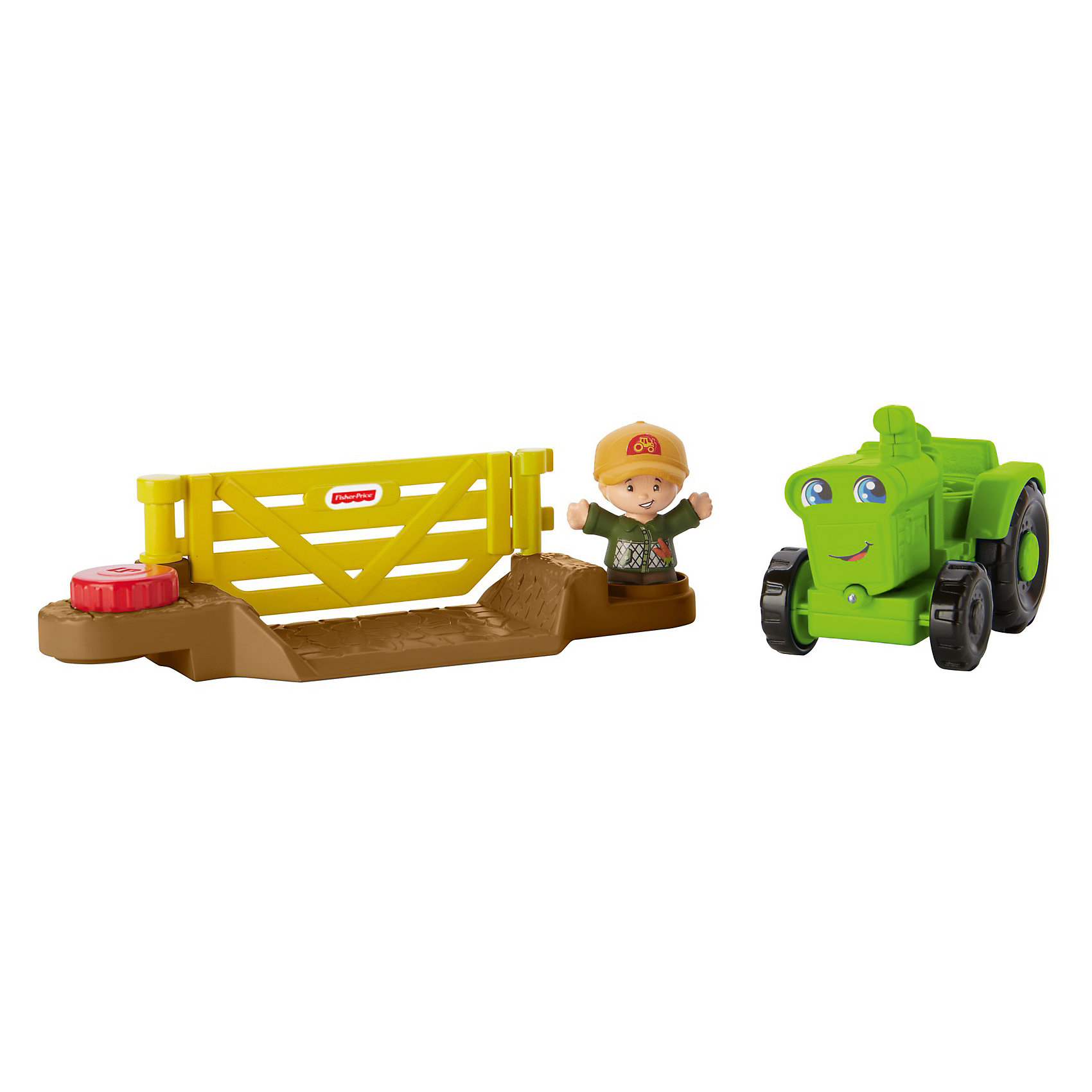 фото Транспортное средство Fisher-Price Little People Helpful Harvester Tractor Mattel