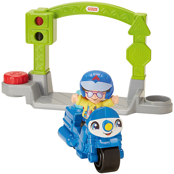 

Транспортное средство Fisher-Price Little People Stop&Go Police Motorcycle