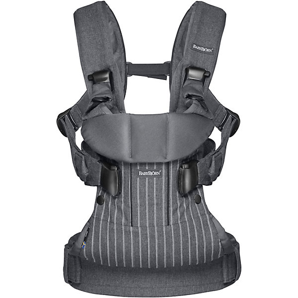 

Рюкзак-переноска BabyBjorn ONE Soft Cotton Mix, полоска серый