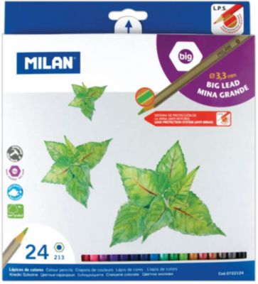 Карандаши 213 24 цвета Milan, утолщенный грифель, артикул:7044183 - Рисование и раскрашивание Карандаши 213 24 цвета Milan, утолщенный грифель, артикул:7044183 - Рисование и раскрашивание