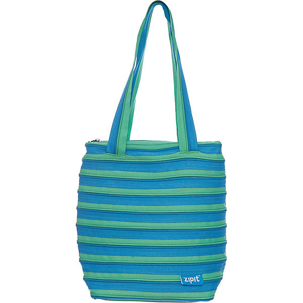 Zipit Сумка Premium Tote/Beach Bag, цвет голубой/салатовый