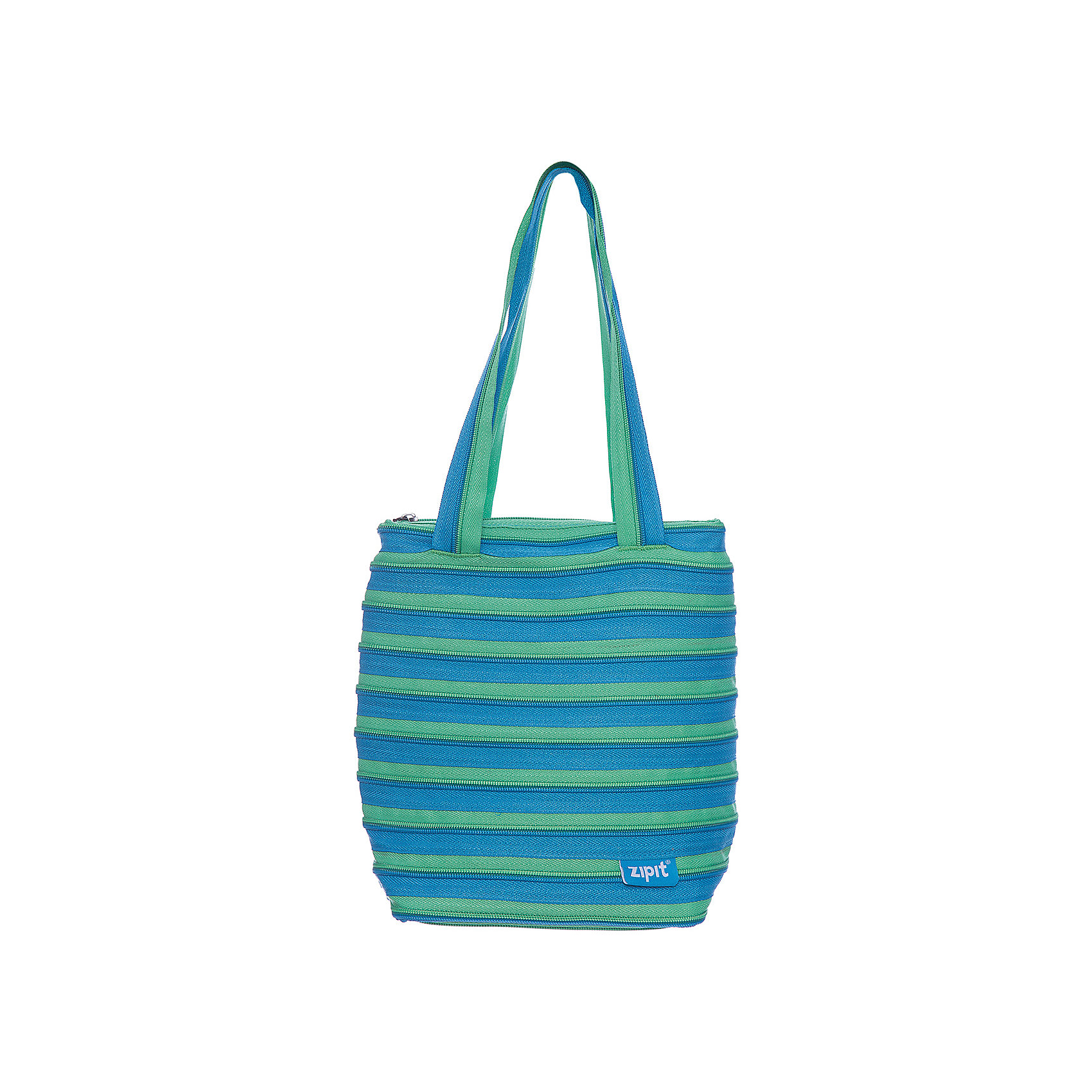 фото Сумка Premium Tote/Beach Bag, цвет голубой/салатовый Zipit