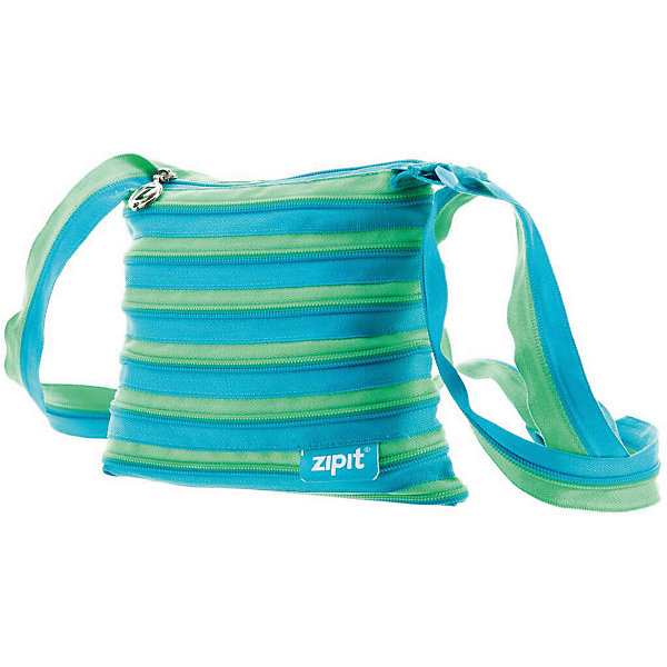 фото Сумка Medium Shoulder Bag, цвет голубой/салатовый Zipit