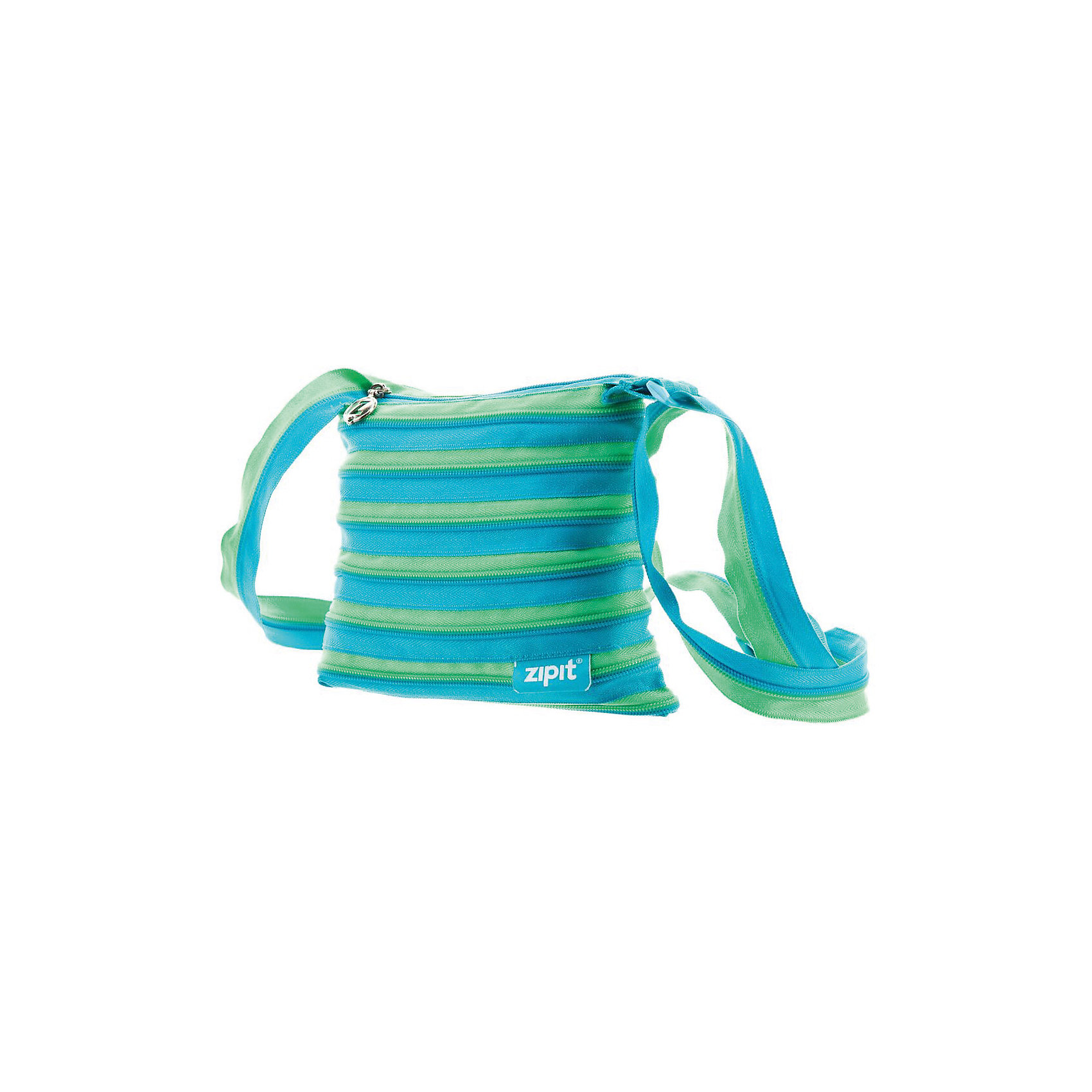 фото Сумка Medium Shoulder Bag, цвет голубой/салатовый Zipit