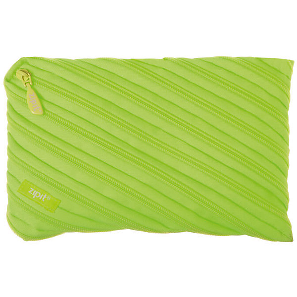 фото Пенал-сумочка neon jumbo pouch, цвет лайм Zipit