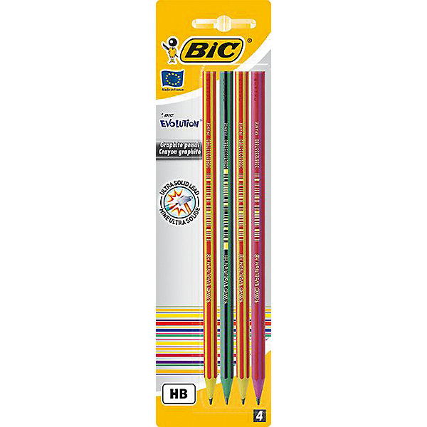 

Карандаши чернографитные Bic "Evolution 646", 4 шт