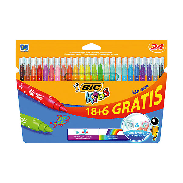 

Фломастеры Bic "Kid Couleur", 24 цвета