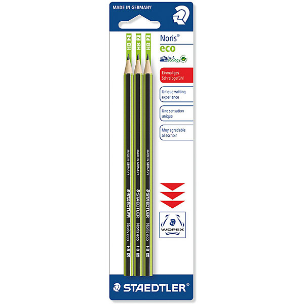 

Карандаш чернографитный Staedtler "Noris eco", НВ 3 шт