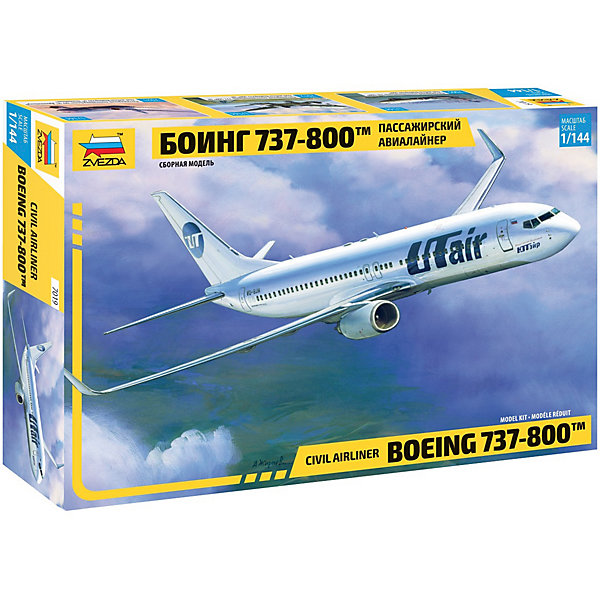 

Сборная модель Звезда "Пассажирский авиалайнер Боинг 737-300", 1:144