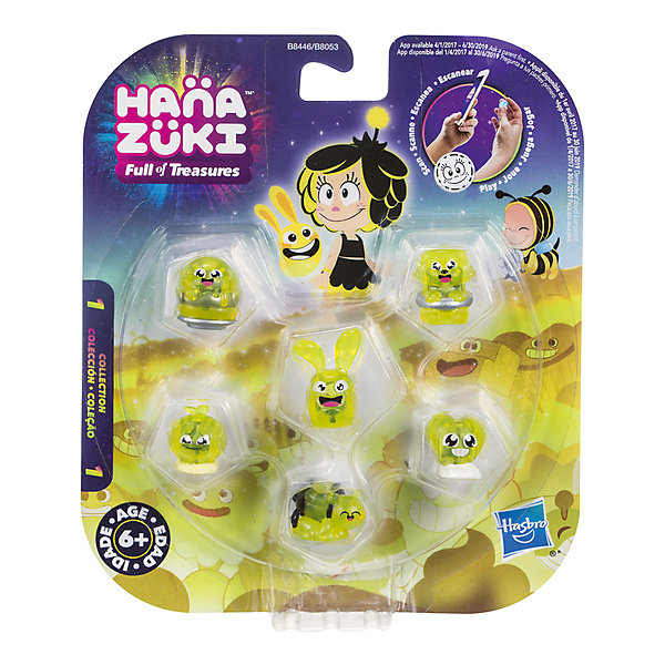 

Фигурки-сокровища Hasbro Hanazuki, 6 штук, желтые