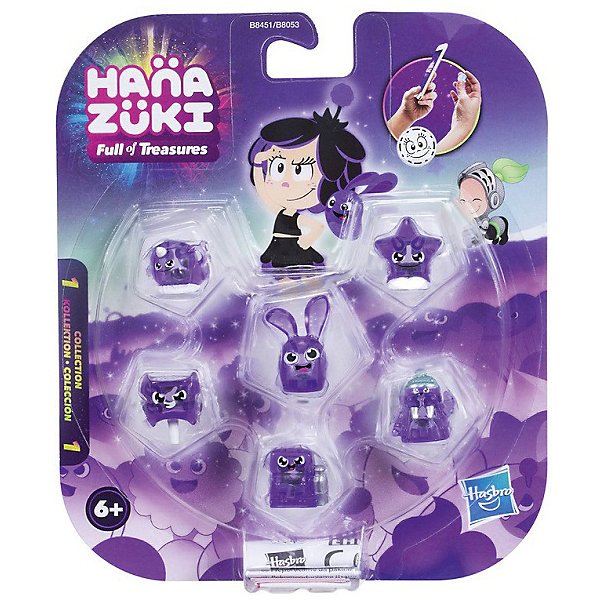 

Фигурки-сокровища Hasbro Hanazuki, 6 штук, фиолетовые
