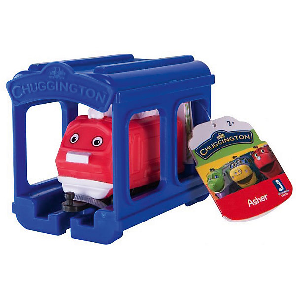 Jazwares Паровозик Jazwares Chuggington, Ашер с гаражом