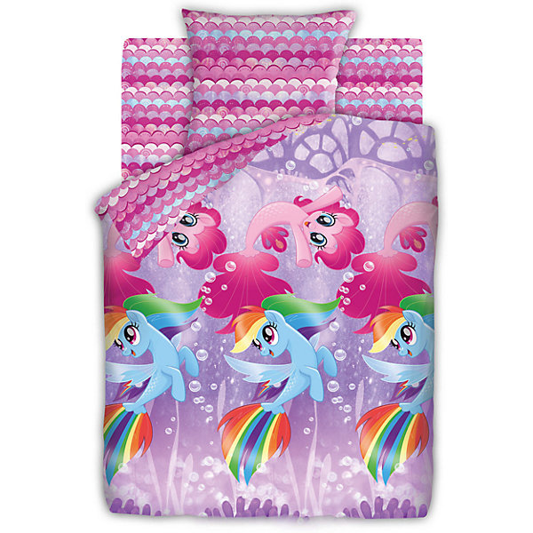 

Детское постельное белье 1,5 сп. Непоседа, "My Little Pony" Подводные пони, Розовый, Детское постельное белье 1,5 сп. Непоседа, "My Little Pony" Подводные пони