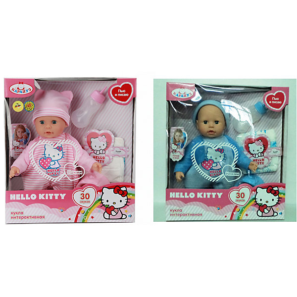 

Пупс "Hello Kitty" функциональный 35см с мягким телом, 30 звуков.