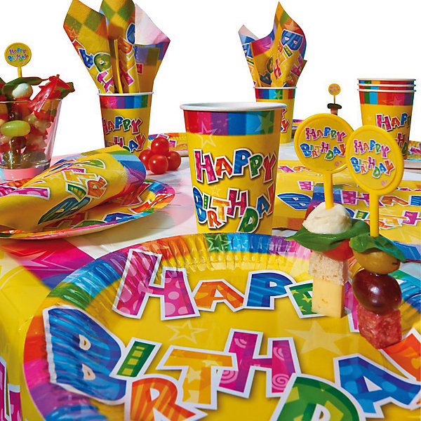 

Набор одноразовой посуды для пикника Susy Card "Happy Birthday", 31предмет