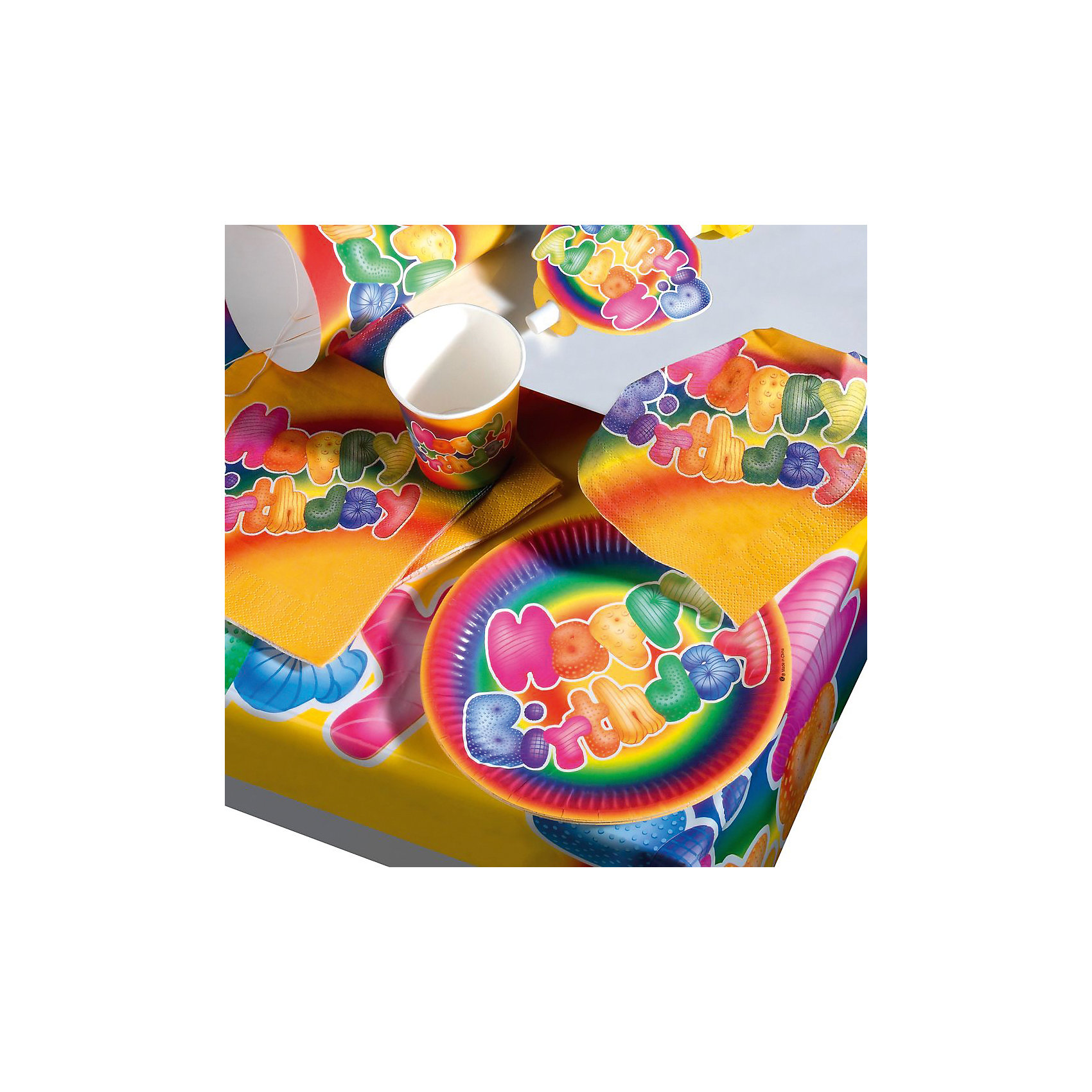 фото Набор одноразовой посуды для пикника Susy Card "Happy Birthday", 31предмет