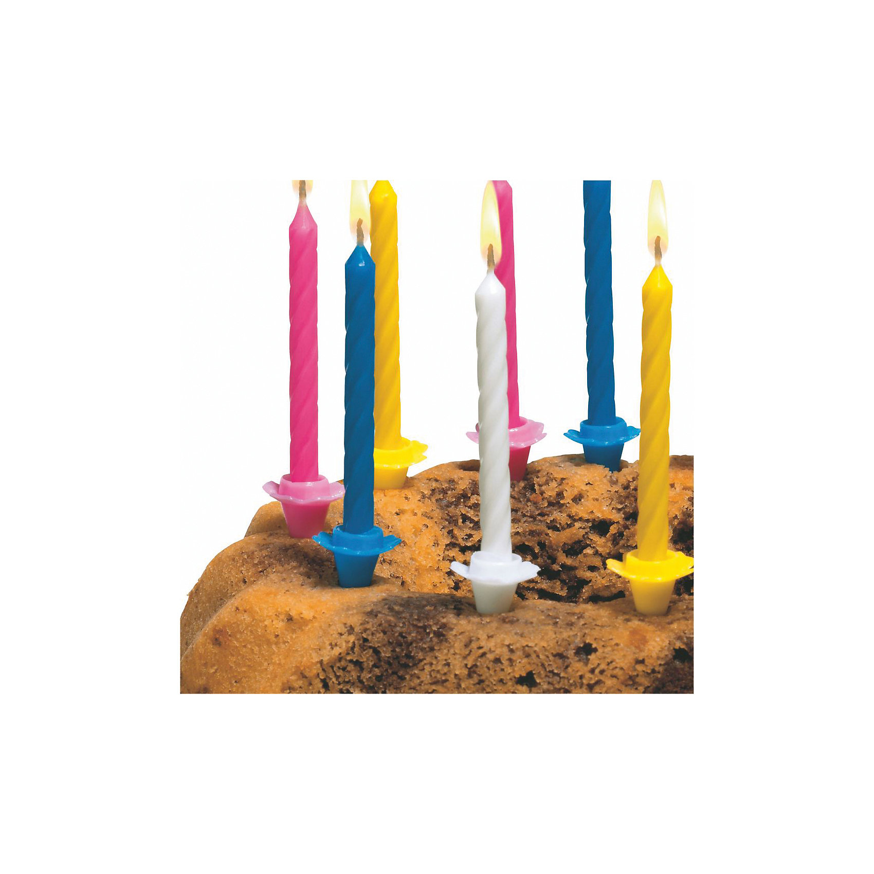 фото Свечи для торта Susy Card маленькие 12 шт., разноцветные
