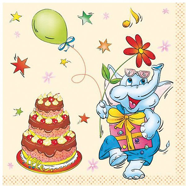 

Салфетки Susy Card "С Днём Рождения" 33х33 см., 20 шт