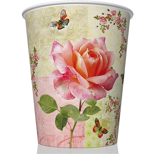 

Стаканы Susy Card "Роза и бабочки" 250 мл., 8 шт