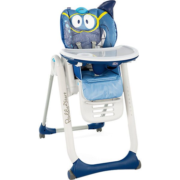 

Стульчик для кормления Chicco "Polly 2 Start" акула, Синий