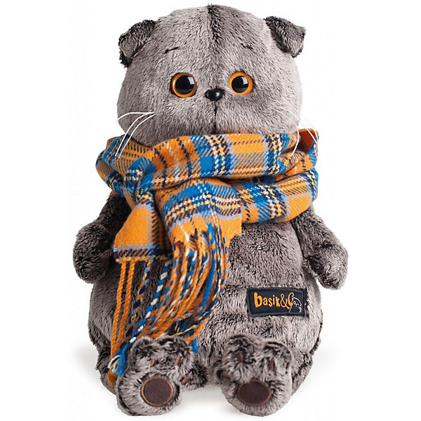 

Мягкая игрушка Budi Basa Кот Басик и шарф в клеточку, 22 см