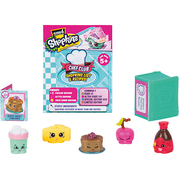 

Набор из 5 мини-фигурок Moose Shopkins Chef Club, 6 сезон