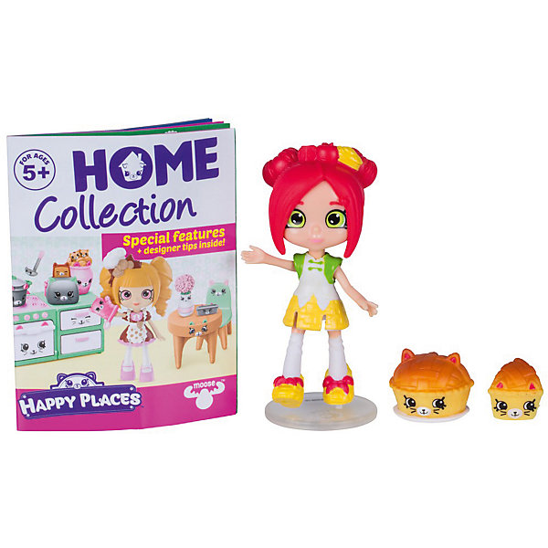 

Мини-кукла Moose Shopkins "Счастливые места" Кристина Эпл и фигурки Петкинс, 13 см