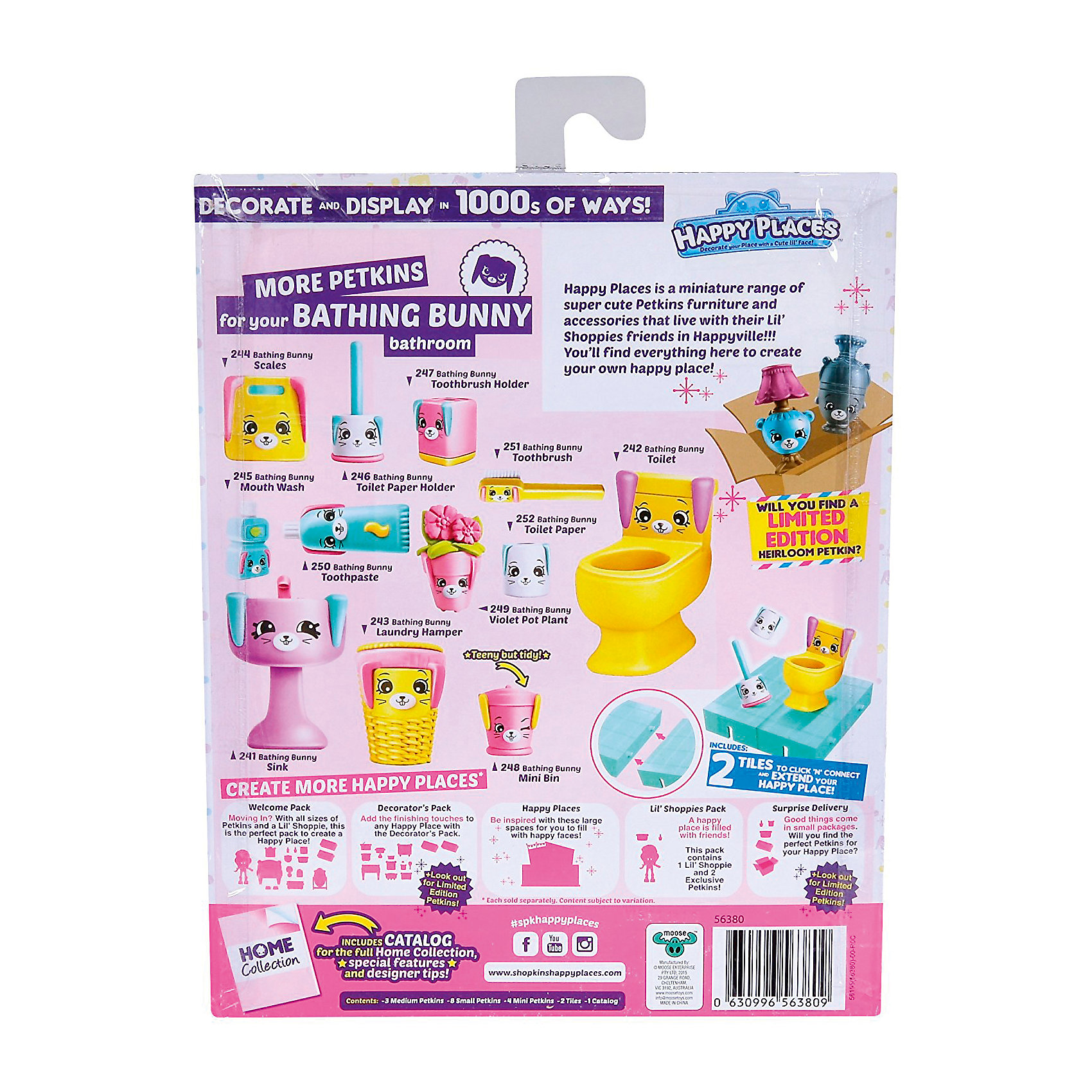 фото Игровой набор Moose Shopkins "Счастливые места" Банные зайки