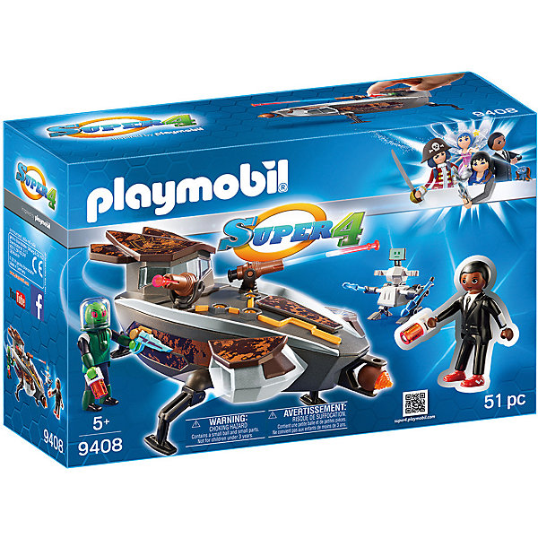 

Конструктор Playmobil Скайджет пришельца Сикрониана с Джином, 10 деталей