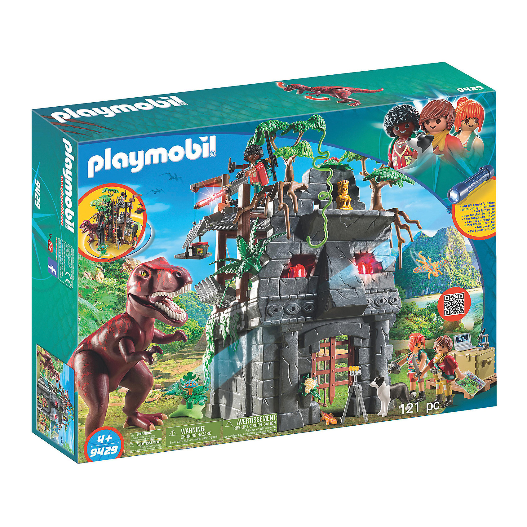 

Конструктор Playmobil Затерянный храм с тиранозавром, 26 деталей