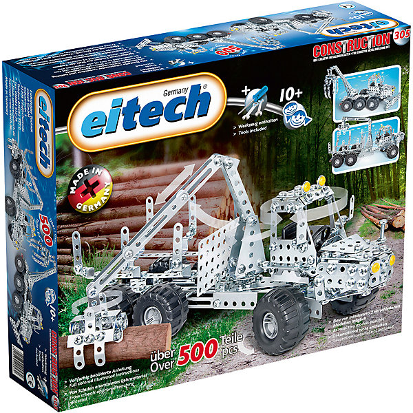 

Металлический конструктор Eitech "Лесовоз", 500деталей