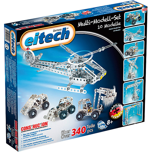 

Металлический конструктор Eitech "Мульти",340деталей