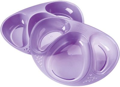 Трёхсекционные тарелочки Tommee Tippee Explora 2 шт, фиолетовые, артикул:7196661 - Кормление малыша Трёхсекционные тарелочки Tommee Tippee Explora 2 шт, фиолетовые, артикул:7196661 - Кормление малыша