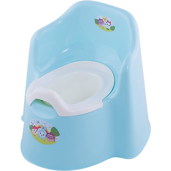

Детский горшок Little Angel "Малышарики" (бирюзовый), Синий