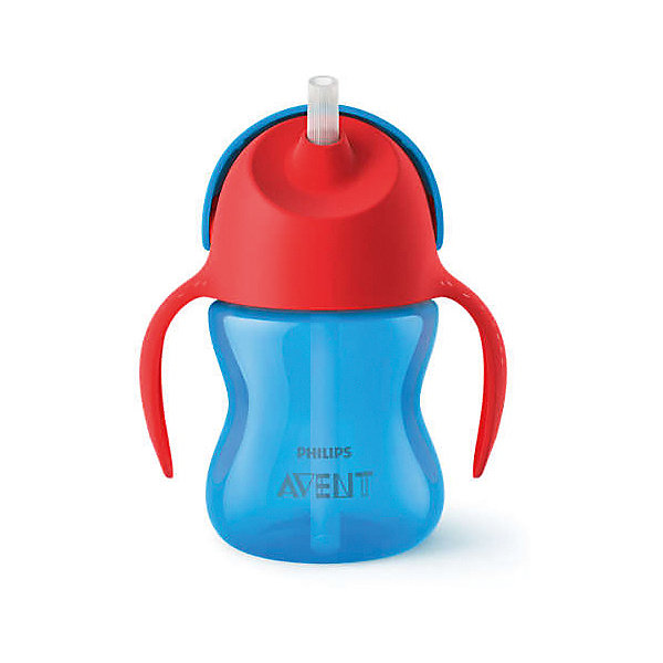 

Чашка-поильник с трубочкой Philips Avent, 200 мл, синий/красный