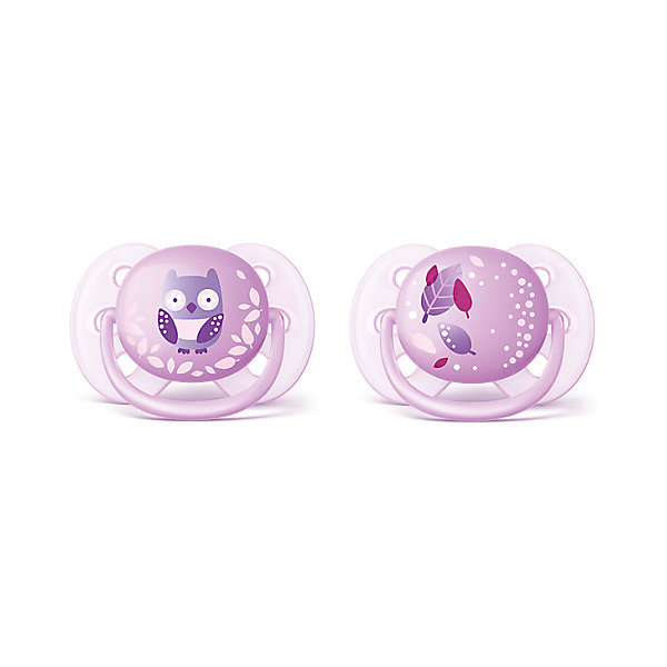 

Силиконовая-пустышка Philips Avent, 0-6 мес, 2шт., розовая, Розовый