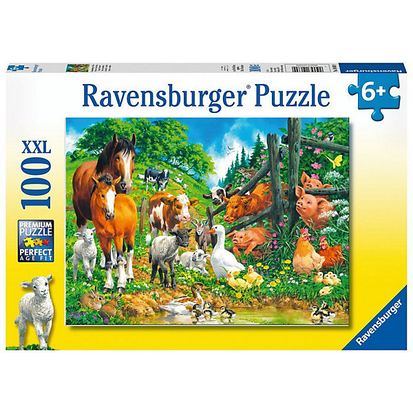 

Пазл Ravensburger "XXL: встреча животных", 100 элементов