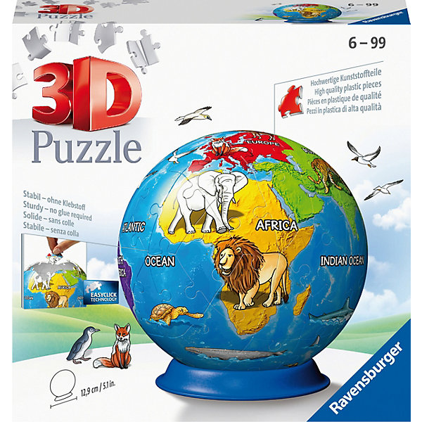 

3D-пазл Ravensburger Земной шар, 72 элемента