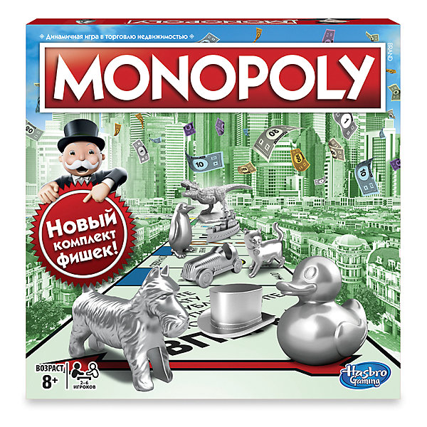 

Настольная игра Hasbro Games "Классическая монополия" (обновленная версия)