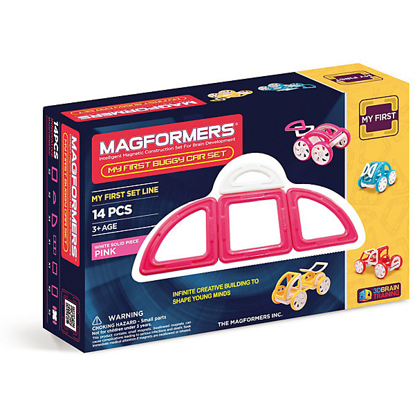 

Магнитный конструктор Magformers "My First Buggy, розовый"