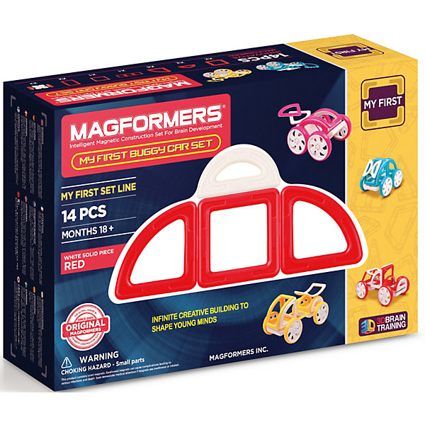 фото Магнитный конструктор Magformers "My First Buggy, красный"