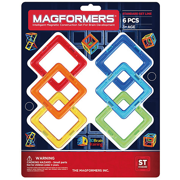 

Магнитный конструктор Magformers "Квадраты 6"