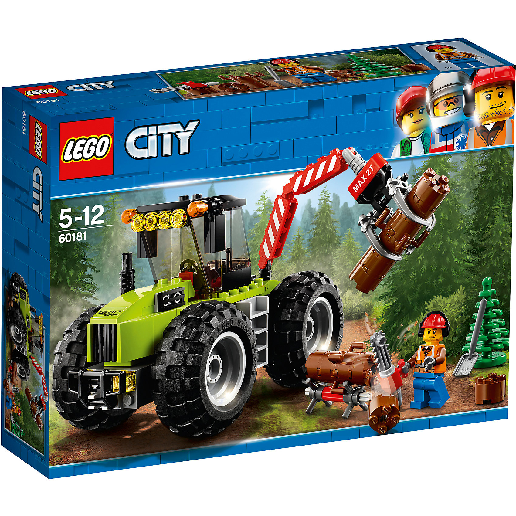 фото Lego city great vehicles 60181: лесной трактор