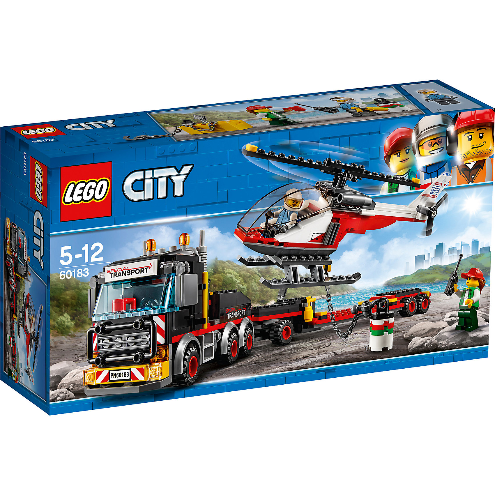 фото LEGO City Great Vehicles 60183: Перевозчик вертолета