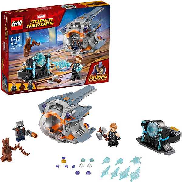 LEGO Конструктор LEGO Super Heroes76102: В поисках оружия Тора