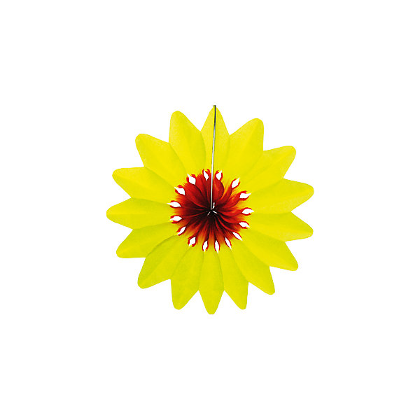 Украшение для праздника "Цветок" 36 см., жёлтый Патибум 7224875